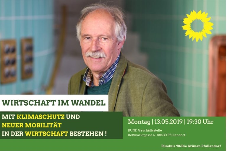Gottfried Härle heute in Pfullendorf „Wirtschaft im Wandel – mit Klimaschutz und neuer Mobilität den Weltmarkt erobern“