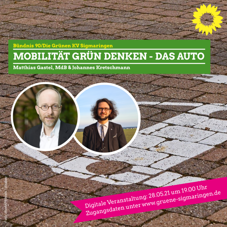 Mobilität grün denken – für die Gesundheit der Menschen, für das Klima und für die Zukunft des Autostandorts Deutschland