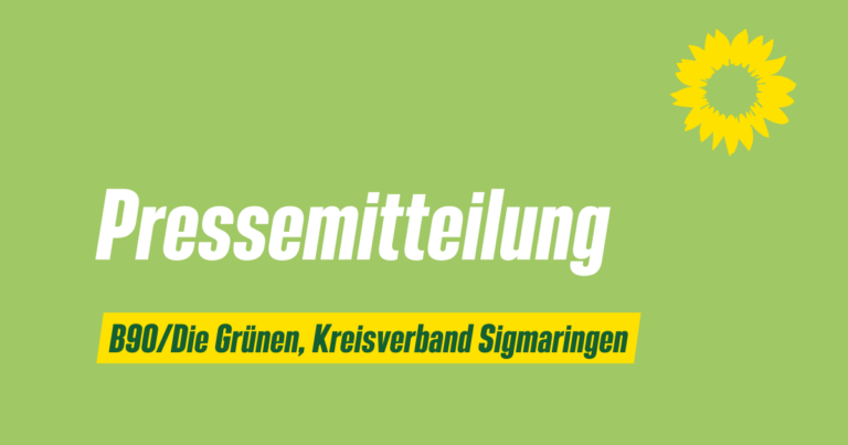 Pressemitteilung zu medizinisch/pflegerischer Versorgung im Kreis Sigmaringen