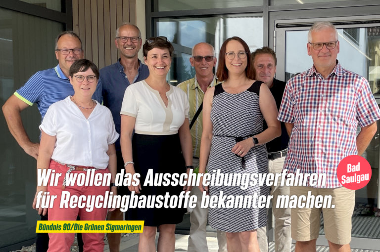 Bad Saulgau Vorreiter zur Ausschreibung von Recyclingbaustoffen