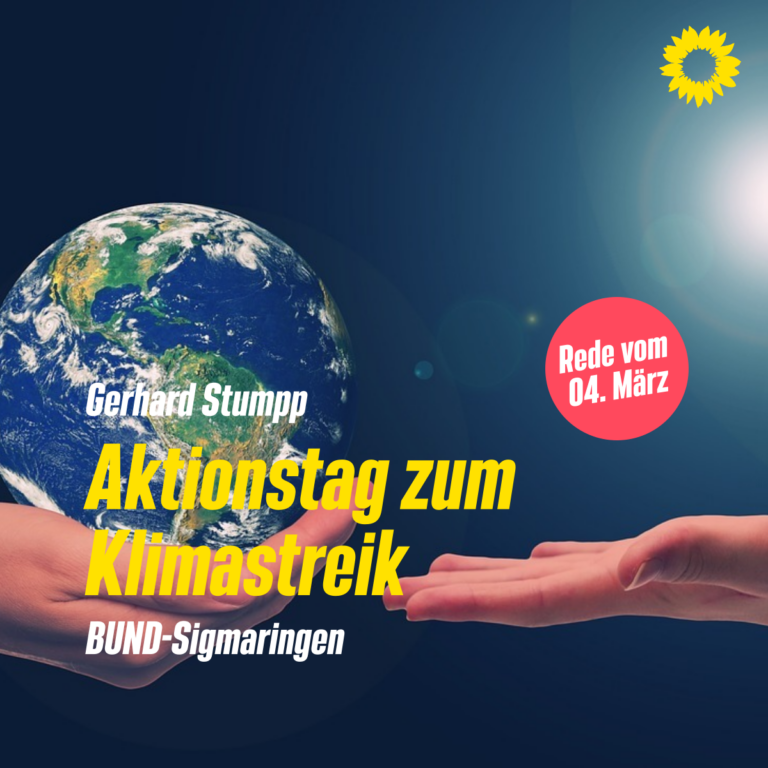 Aktionstag am 04. März 2023 in Sigmaringen zum Klimastreik