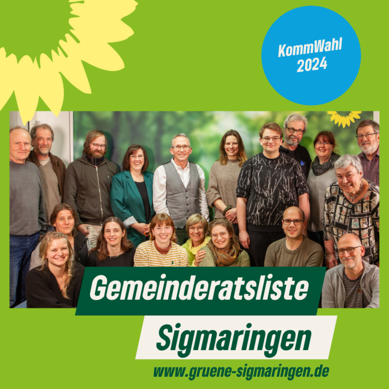 Grüne Gemeinderatsliste für Sigmaringen steht