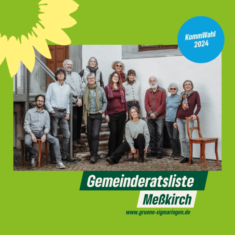 Grünen-Liste Meßkirch für die Kommunalwahl.