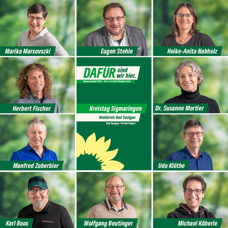 Unsere Kandidatinnen und Kandidaten für den Kreistag – Bad Saulgau