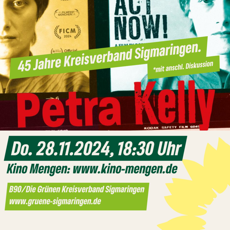 Kinoabend: „Petra Kelly – Act now!“