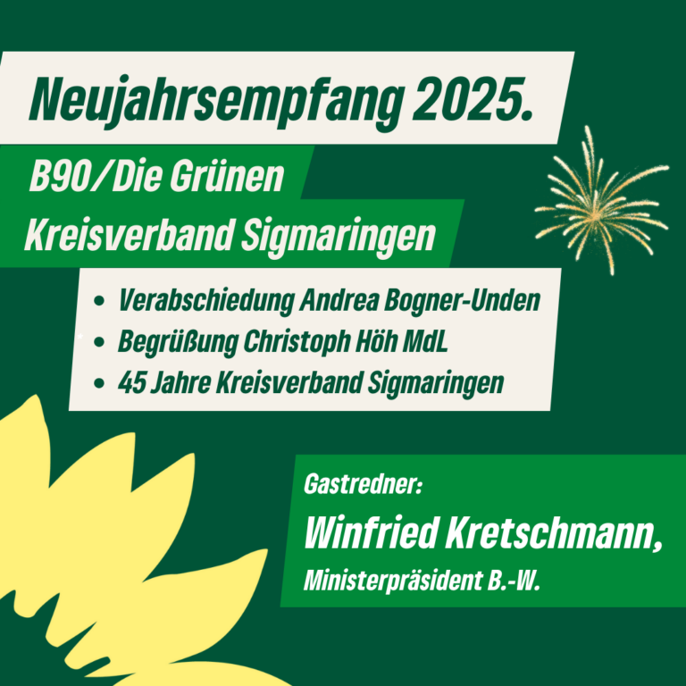 Neujahrsempfang 2025 mit Ministerpräsident Kretschmann