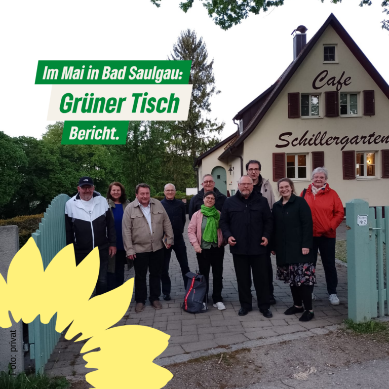 Grüner Tisch am 09.05. im Schillers Café in Bad Saulgau