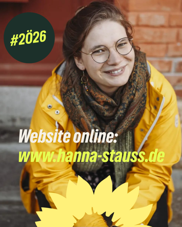 Neue Homepage unserer Landtagskandidatin Hanna Stauß