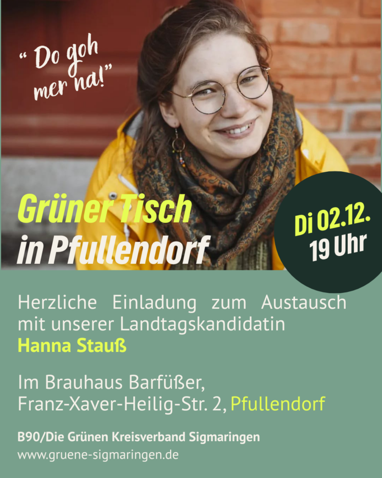 Grüner Tisch in Pfullendorf