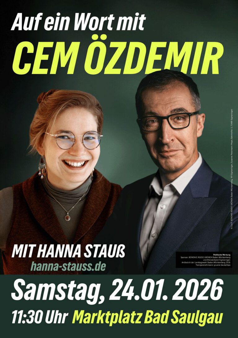 Cem Özdemir kommt.