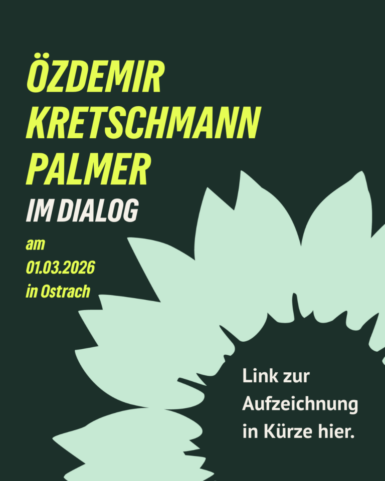 Özdemir. Kretschmann. Palmer. Im Dialog.