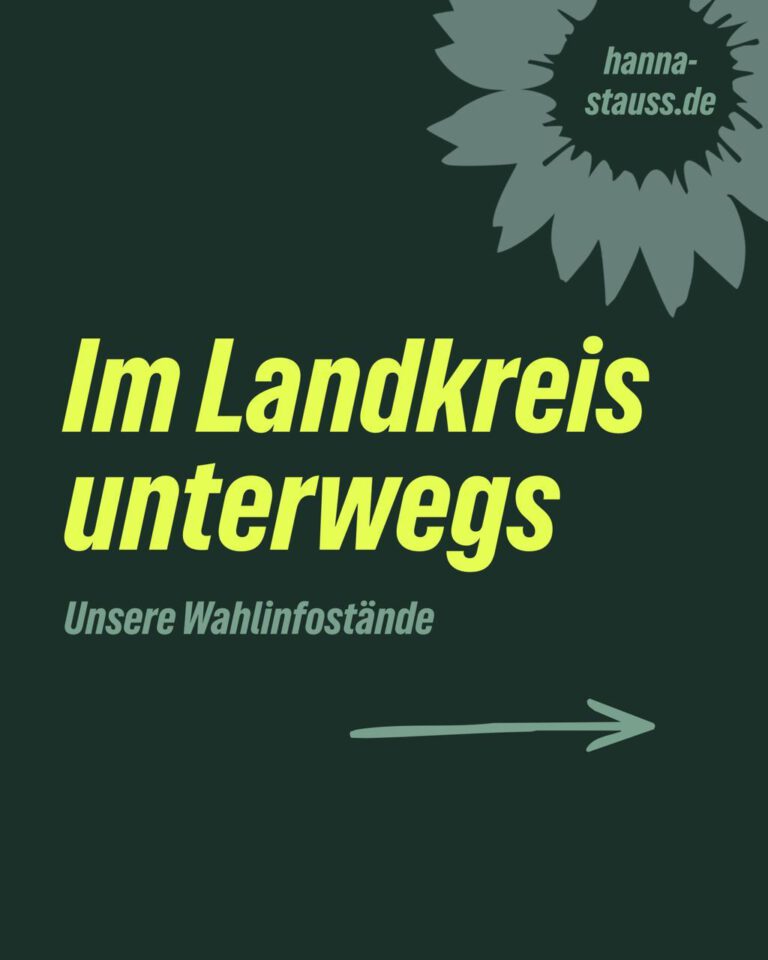 Im Landkreis unterwegs. Unsere Infostände zur Landtagswahl 2Ö26
