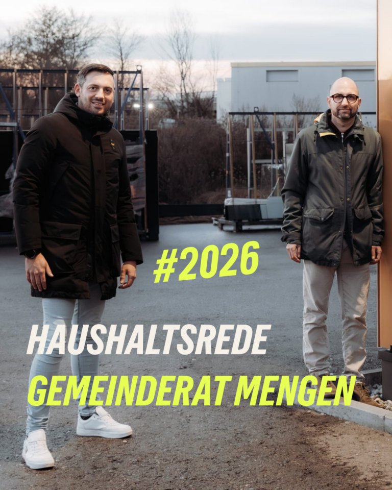 Haushaltsrede 2026 im Gemeinderat Mengen