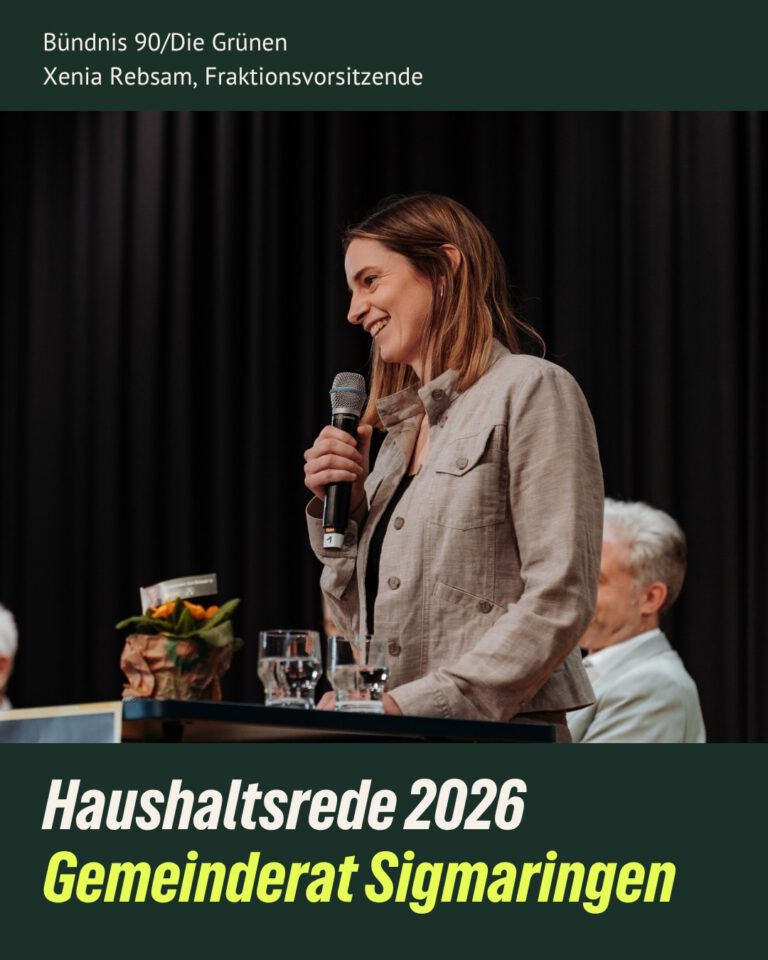 Haushaltsrede 2026 im Gemeinderat Sigmaringen