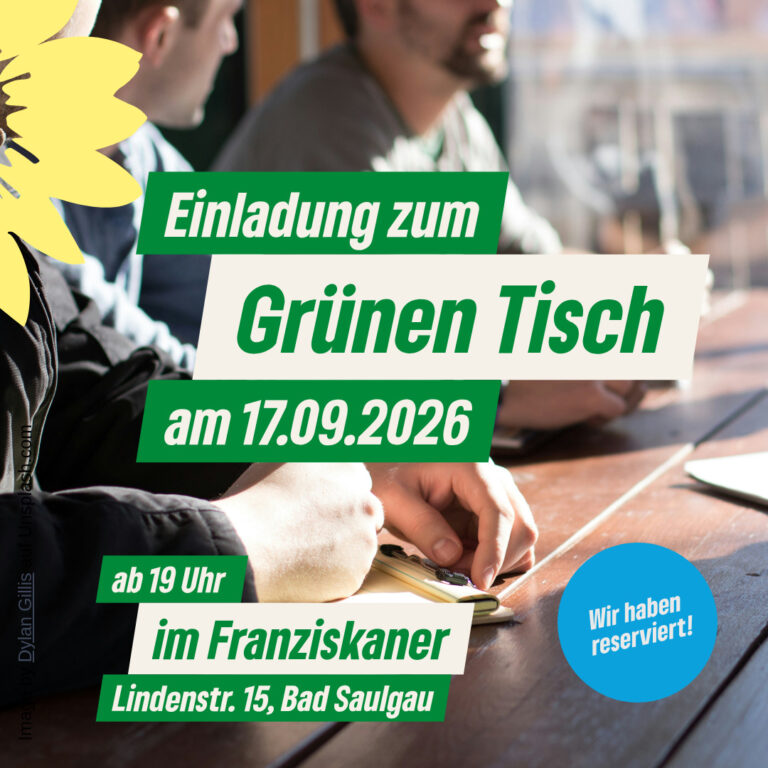 Grüner Tisch in Bad Saulgau