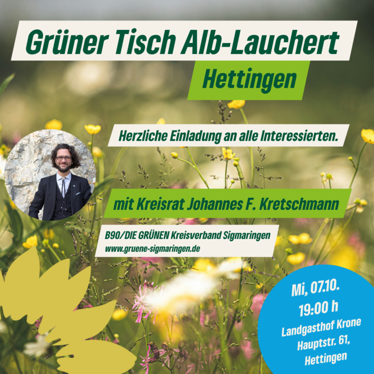 Grüner Tisch Alb-Lauchert in Hettingen